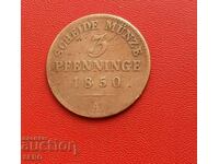 Germany-Prussia-3 Pfennig 1850 A-Berlin