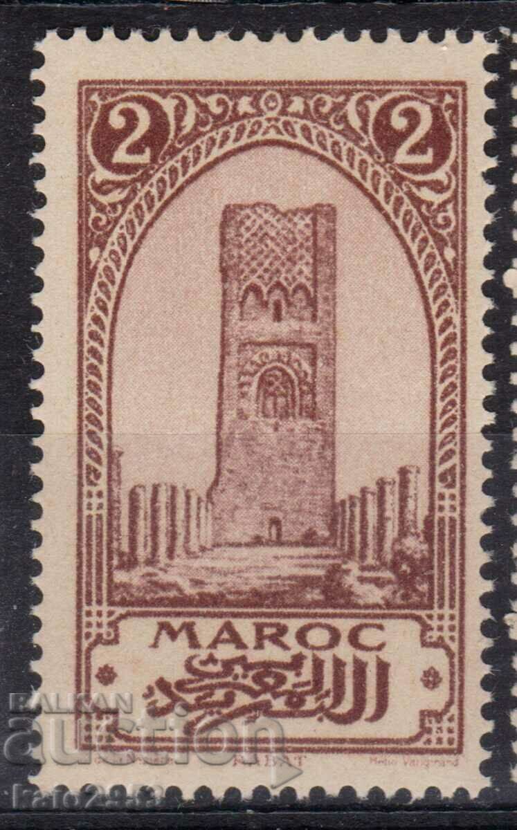 France/Morocco-1923-Ordinary-mosque in Marrakesh, MNH