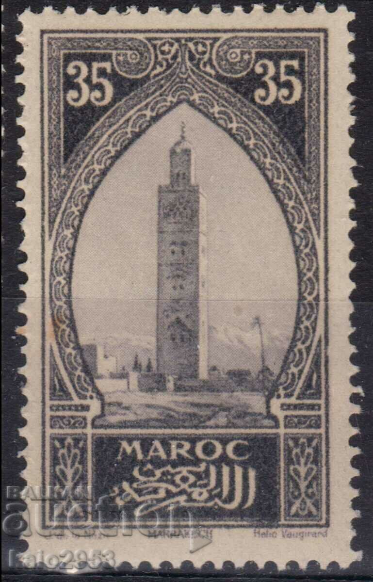 France/Morocco-1923-Ordinary-mosque in Rabat, MNH