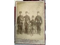 Bulgarian Military with Uniforms model 1885 Studio Photography