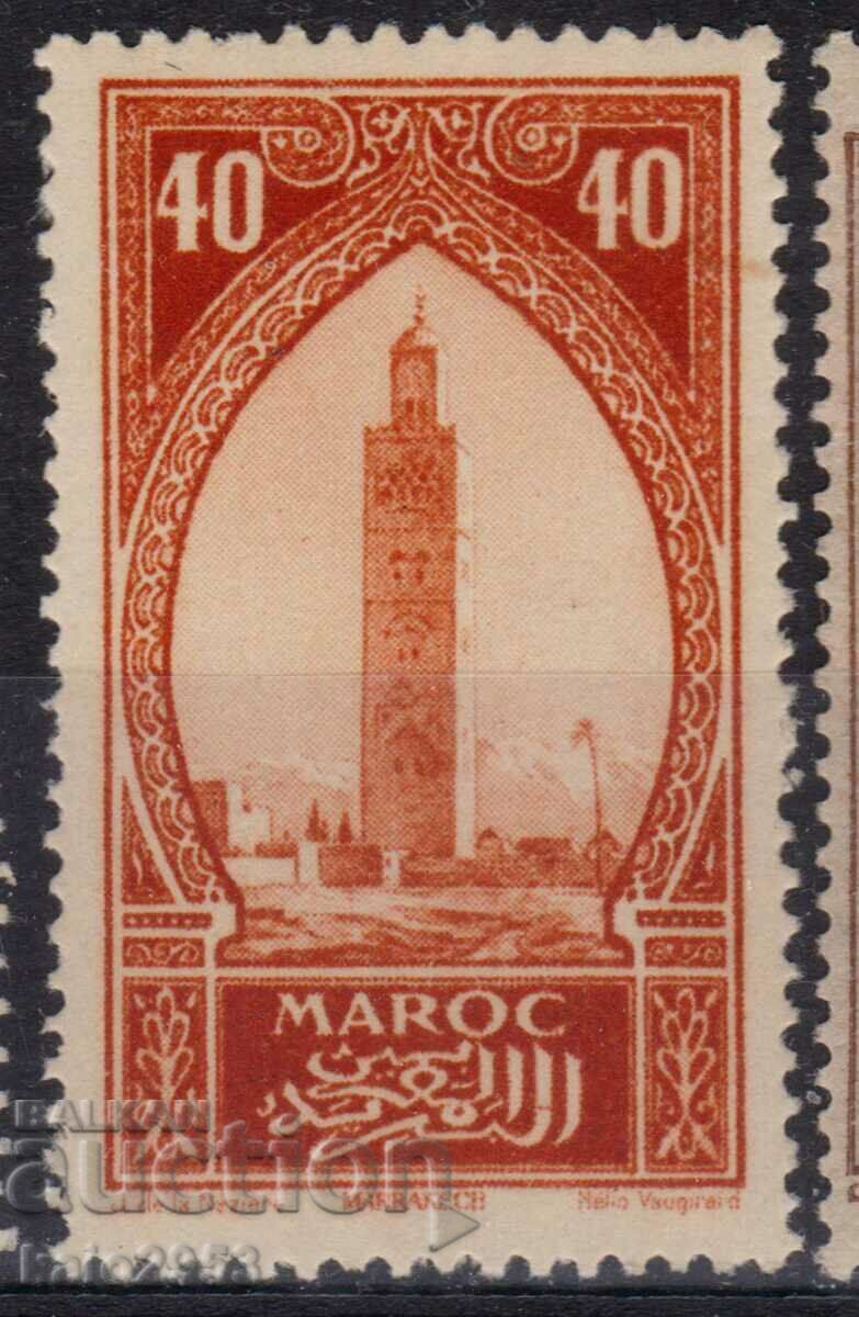 France/Morocco-1923-Ordinary-mosque in Rabat, MNH