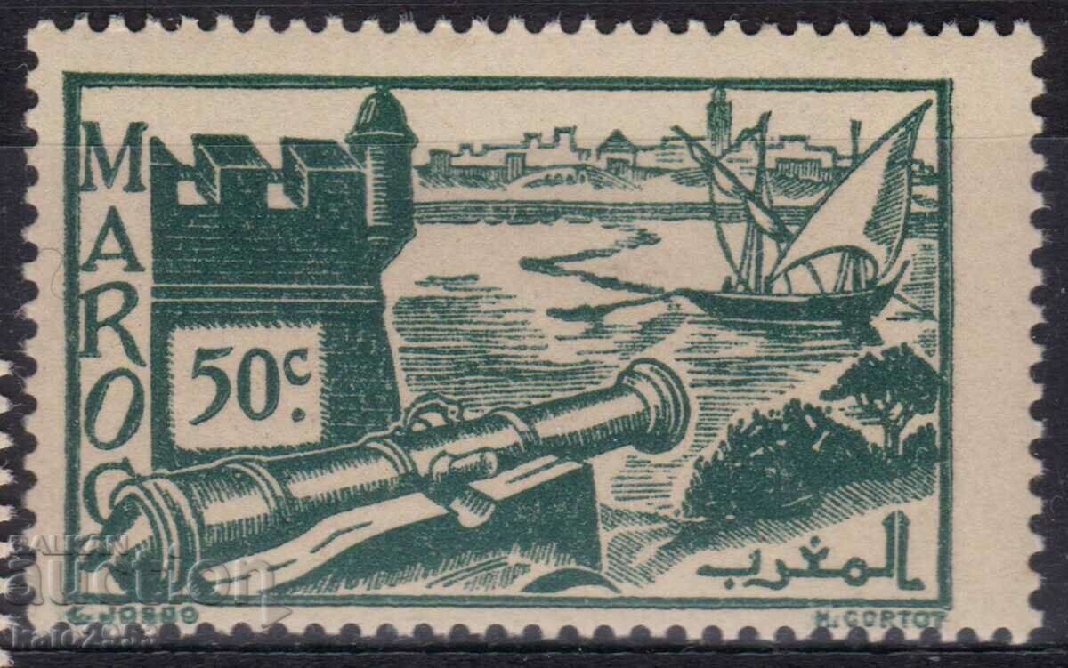 France/Morocco-1939-Regular-Sea Fort, MNH