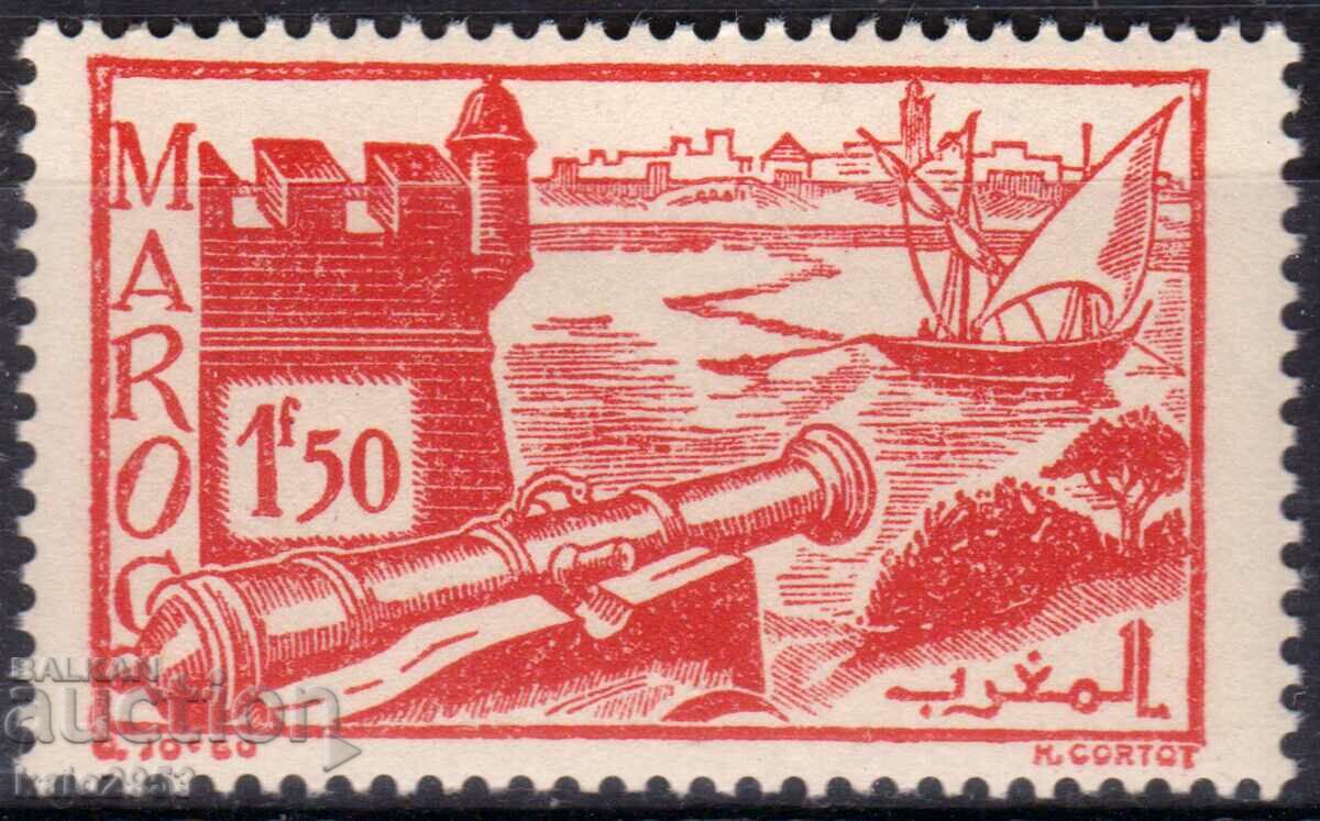 Франция/Мароко-1939-Редовна-Морски форт,MNH