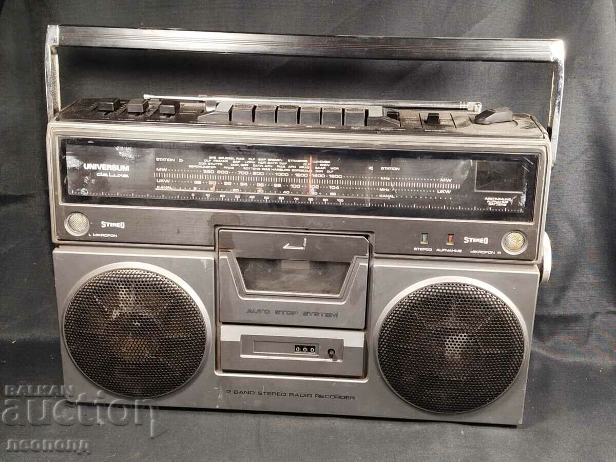 BZC VECHI RETRO TRANZISTOR RADIO CASSETTE UNIVERSUM