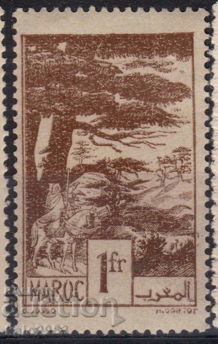 Franta/Maroc-1939-Lemn de cedru regulat, MNH