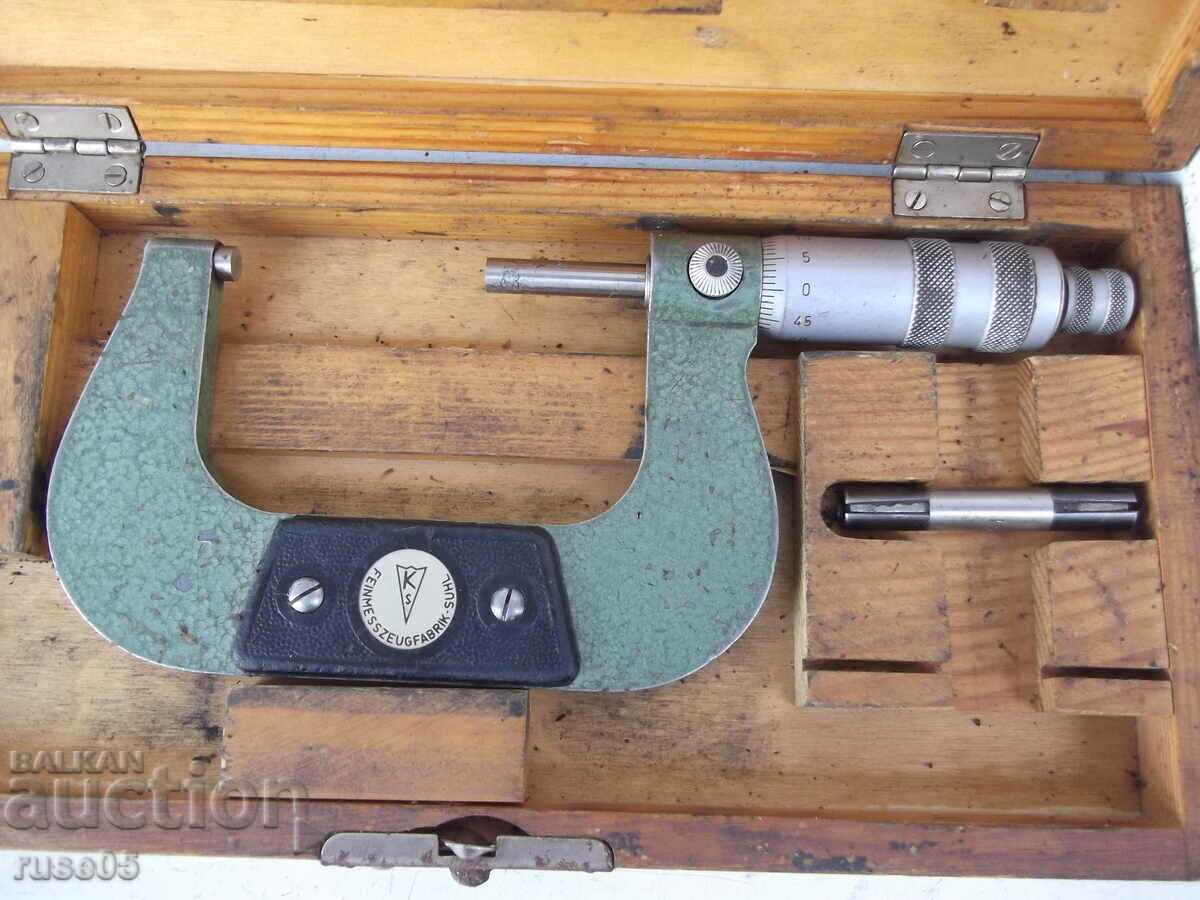 Μικρόμετρο "50 - 75 mm" γερμανικής εργασίας - 1 με τιμή 60.00 BGN | € 30.68 Μικρόμετρο "50 - 75 mm" γερμανικής εργασίας - 1 με τιμή 60.00 BGN | € 30.68