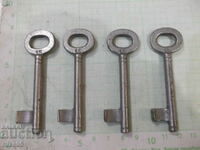 Lot of 4 pcs. lock key - 1