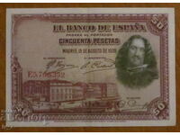 50 pesetas 1928, Spania - UNC