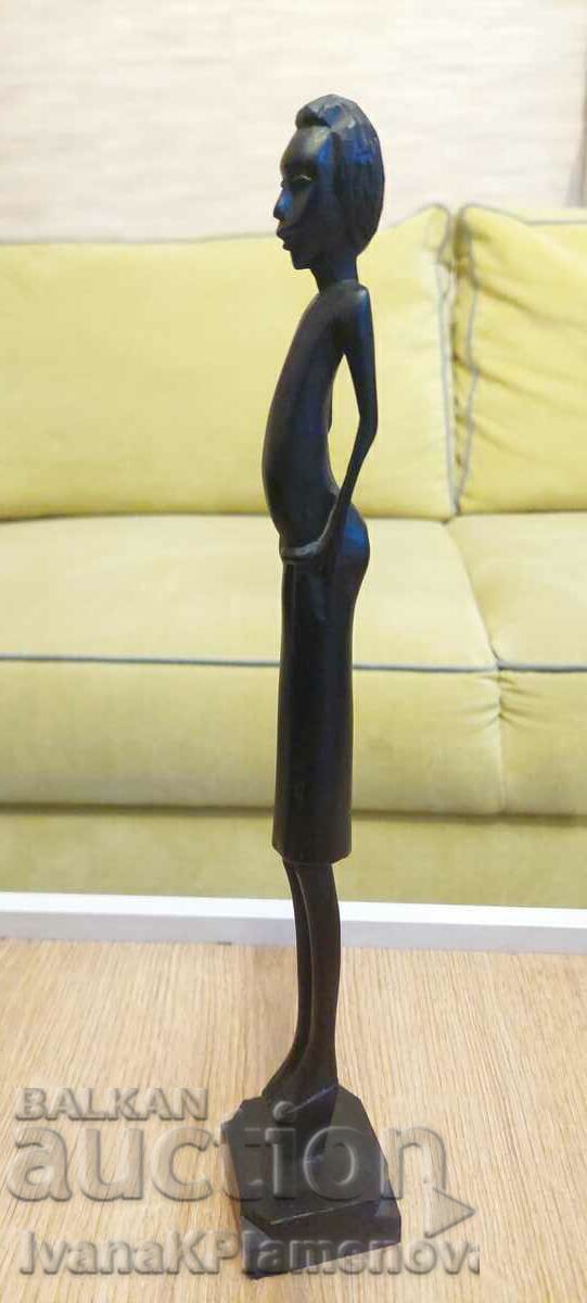 Wood carving Africa massif 33cm - 6 Wood carving Africa massif 33cm - 6