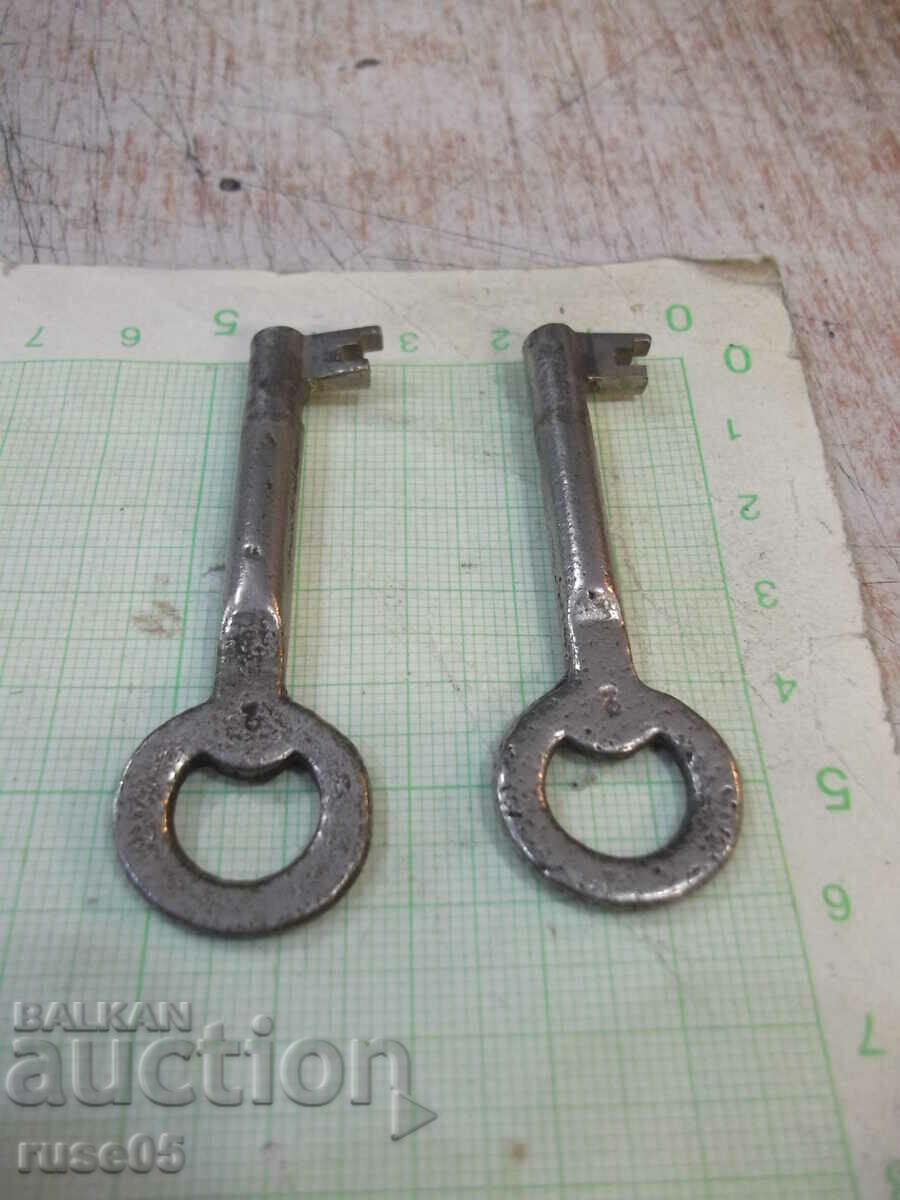 Delivery of Lot of 2 pcs. the lock key Delivery of Lot of 2 pcs. the lock key