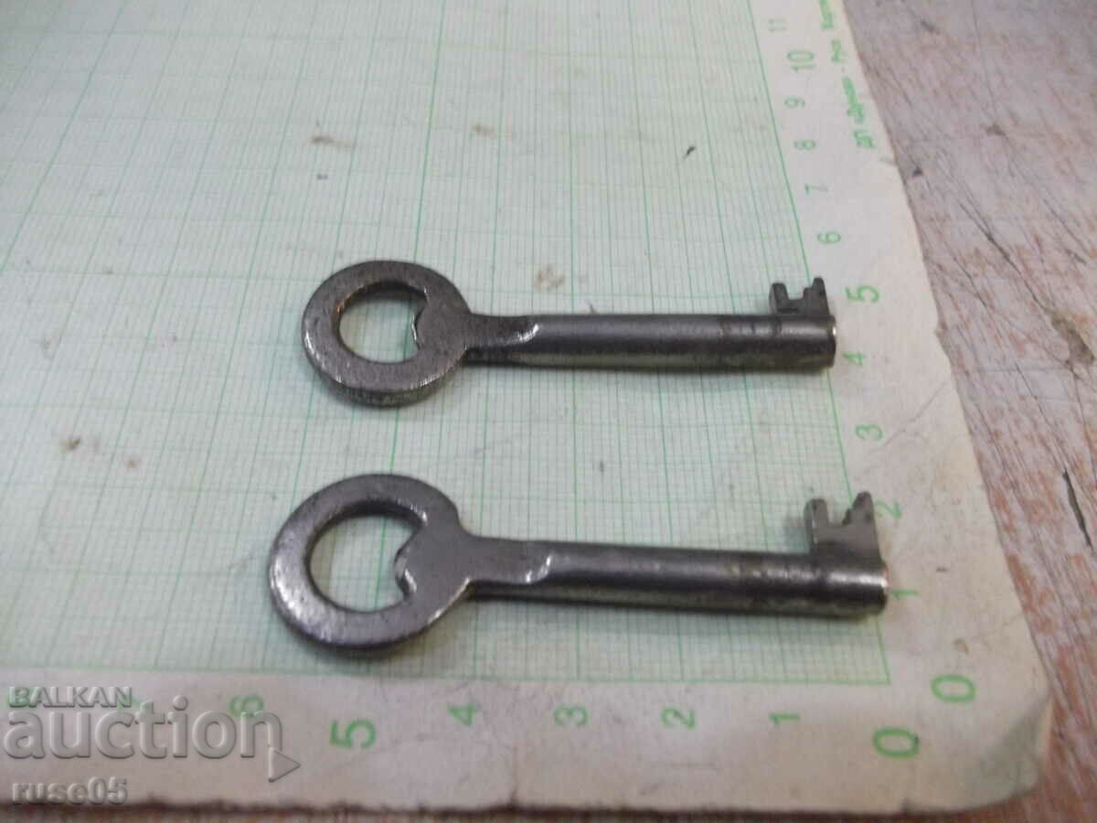 Lot of 2 pcs. the lock key - 6 Lot of 2 pcs. the lock key - 6
