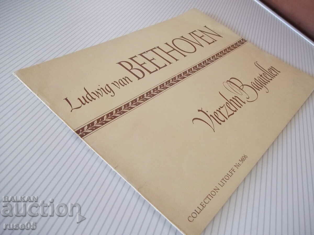 Sheet music "VIERZEHN BAGATELLEN - Ludwig van Beethoven" - 28 pages. - 7 Sheet music "VIERZEHN BAGATELLEN - Ludwig van Beethoven" - 28 pages. - 7