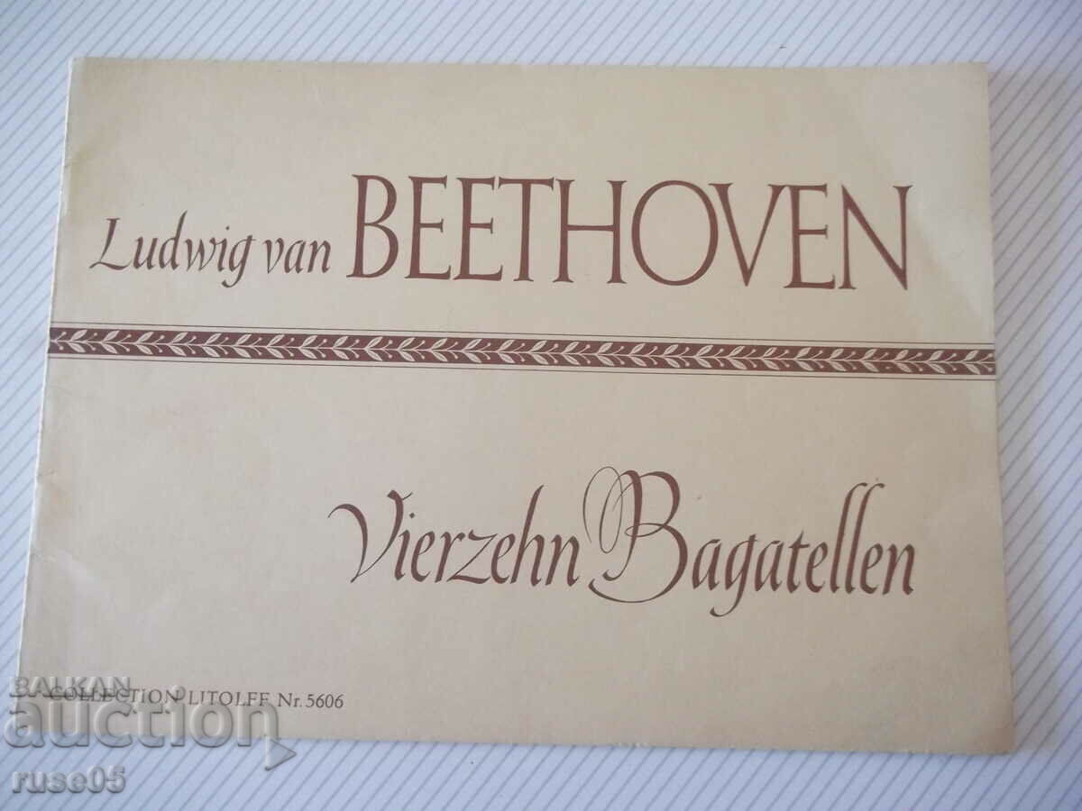 Sheet music "VIERZEHN BAGATELLEN - Ludwig van Beethoven" - 28 pages.