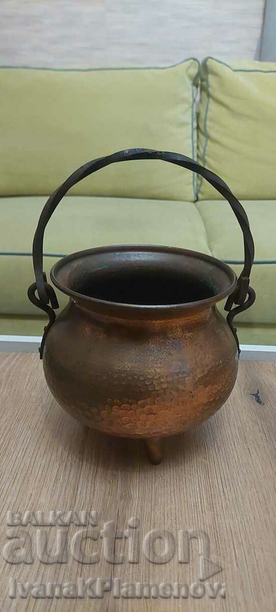 Copper cauldron for collectors