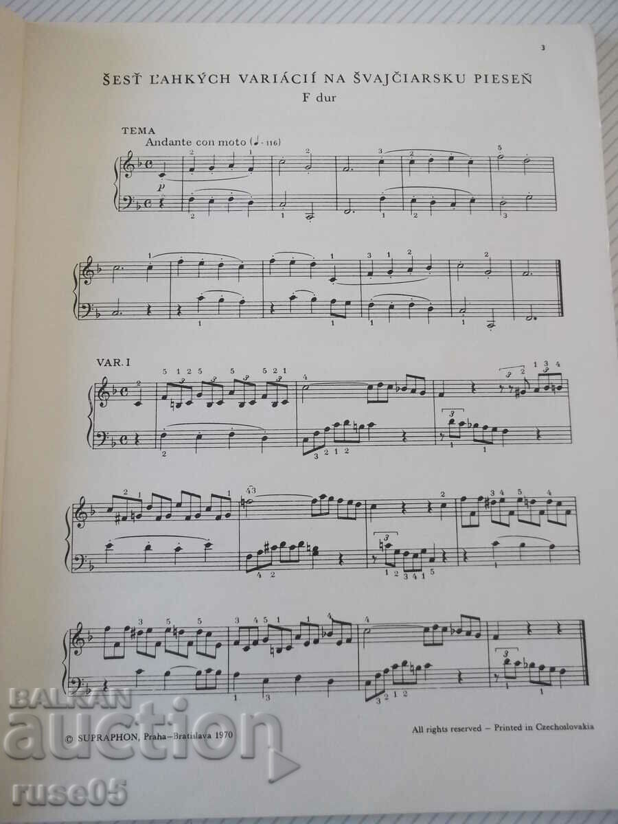 Sheet music "KLAVÍRNE SKLADBY - Ludwig van Beethoven" - 80 pages. with price 15.00 BGN | € 7.67 Sheet music "KLAVÍRNE SKLADBY - Ludwig van Beethoven" - 80 pages. with price 15.00 BGN | € 7.67