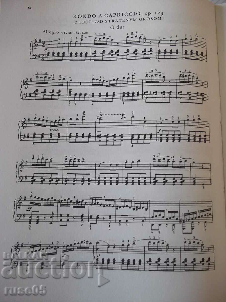 Delivery of Sheet music "KLAVÍRNE SKLADBY - Ludwig van Beethoven" - 80 pages. Delivery of Sheet music "KLAVÍRNE SKLADBY - Ludwig van Beethoven" - 80 pages.