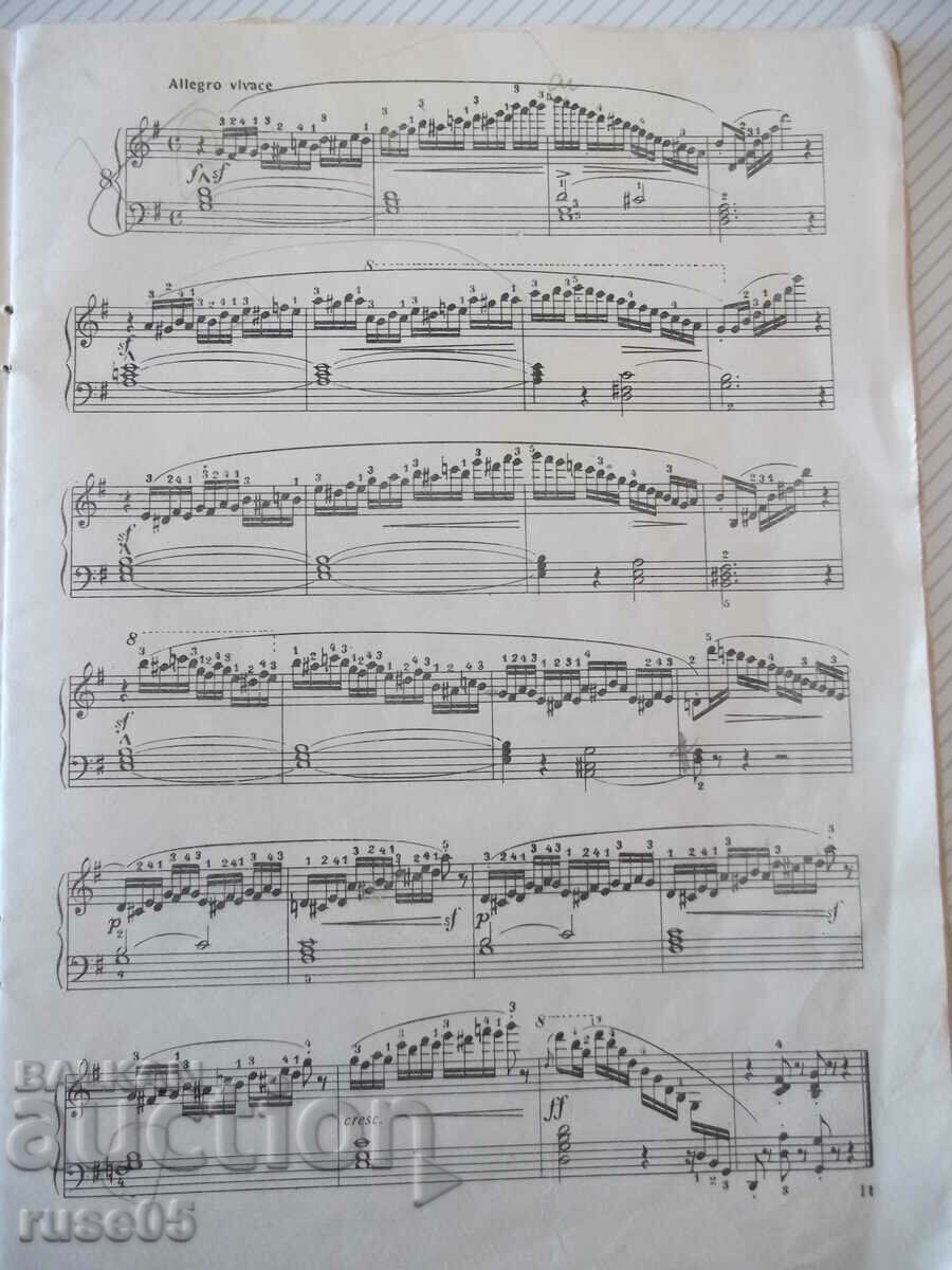 Auction Sheet music "Etudes for piano - BERENS" - 40 pages - 1 Auction Sheet music "Etudes for piano - BERENS" - 40 pages - 1