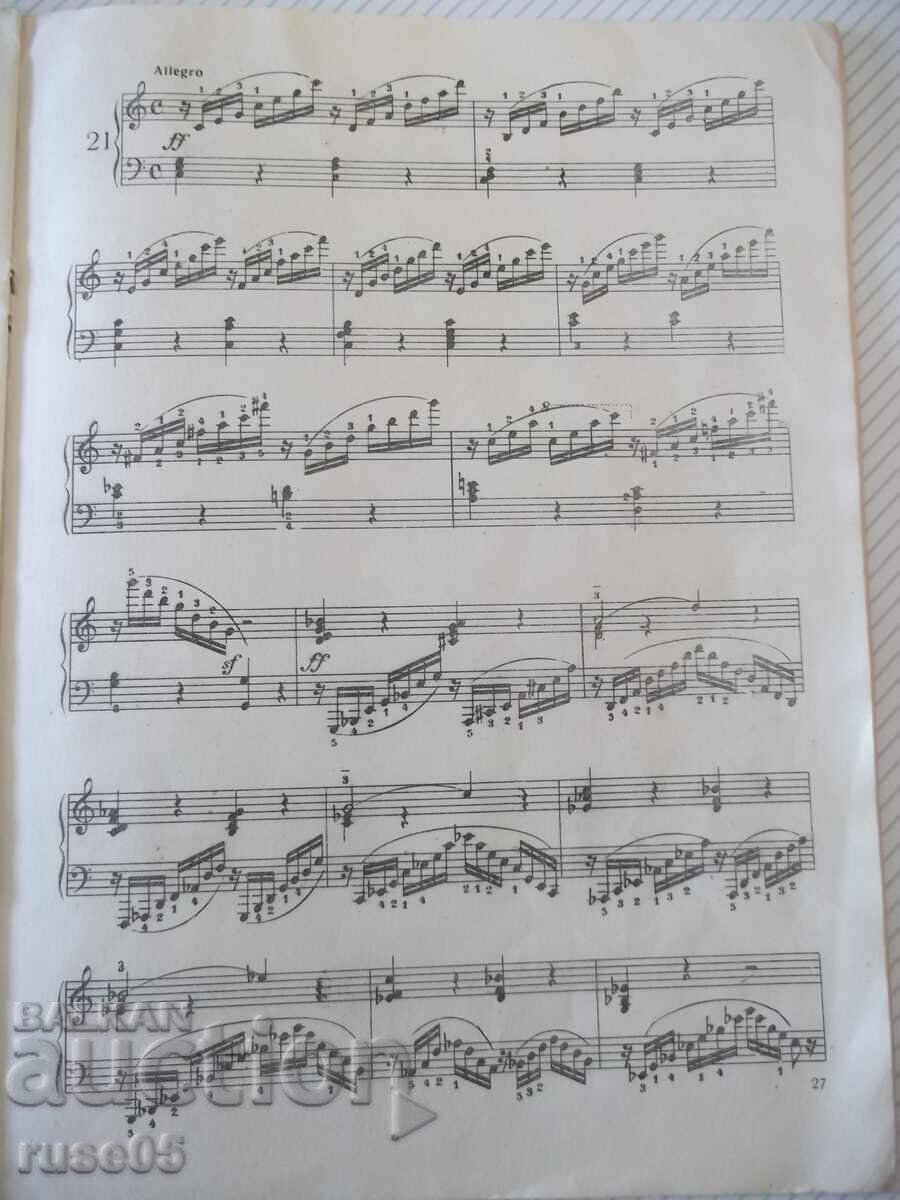 Delivery of Sheet music "Etudes for piano - BERENS" - 40 pages - 1 Delivery of Sheet music "Etudes for piano - BERENS" - 40 pages - 1
