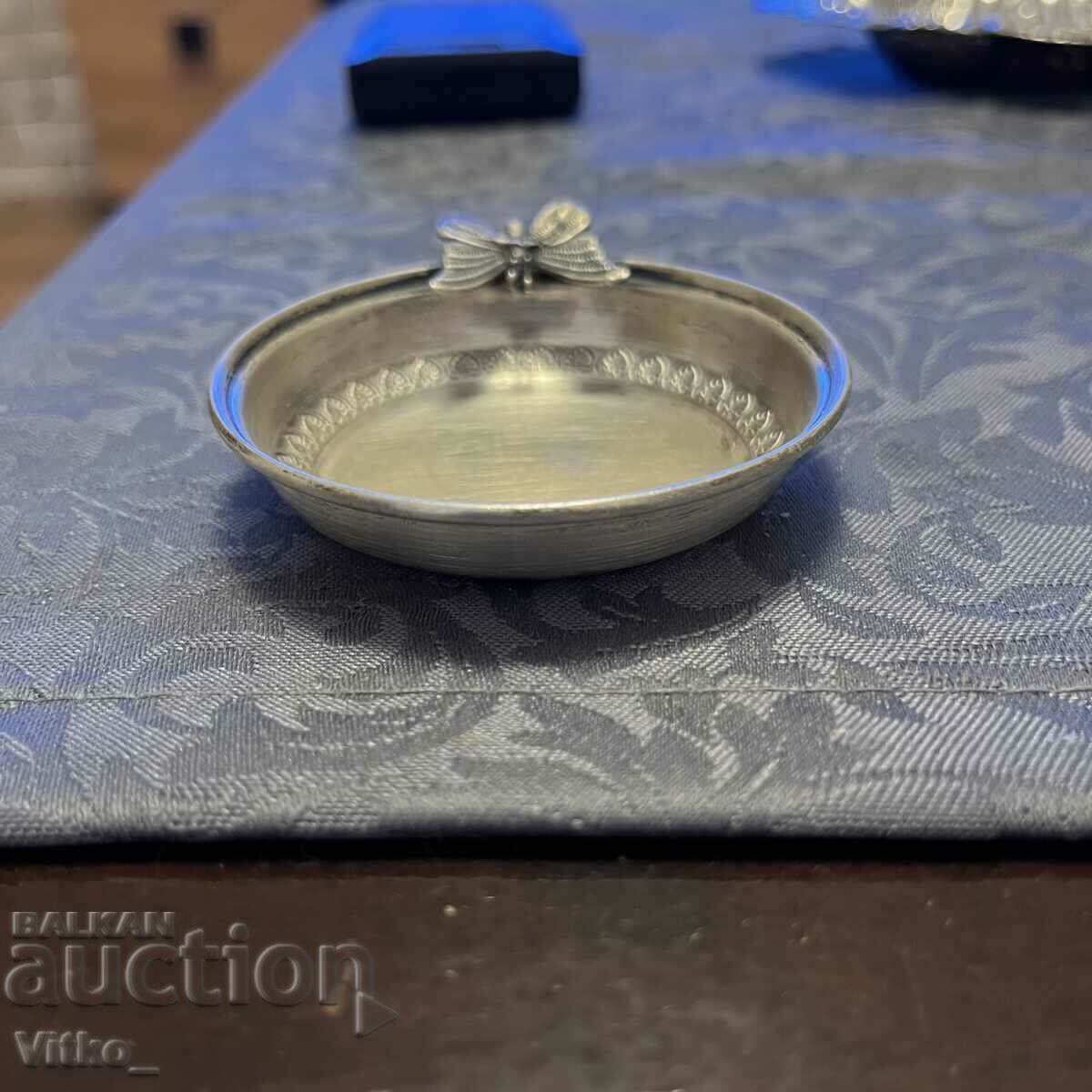 Auction  Turkish silver bowl for white jam