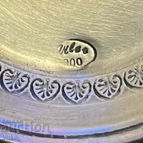 Delivery of Turkish silver bowl for white jam