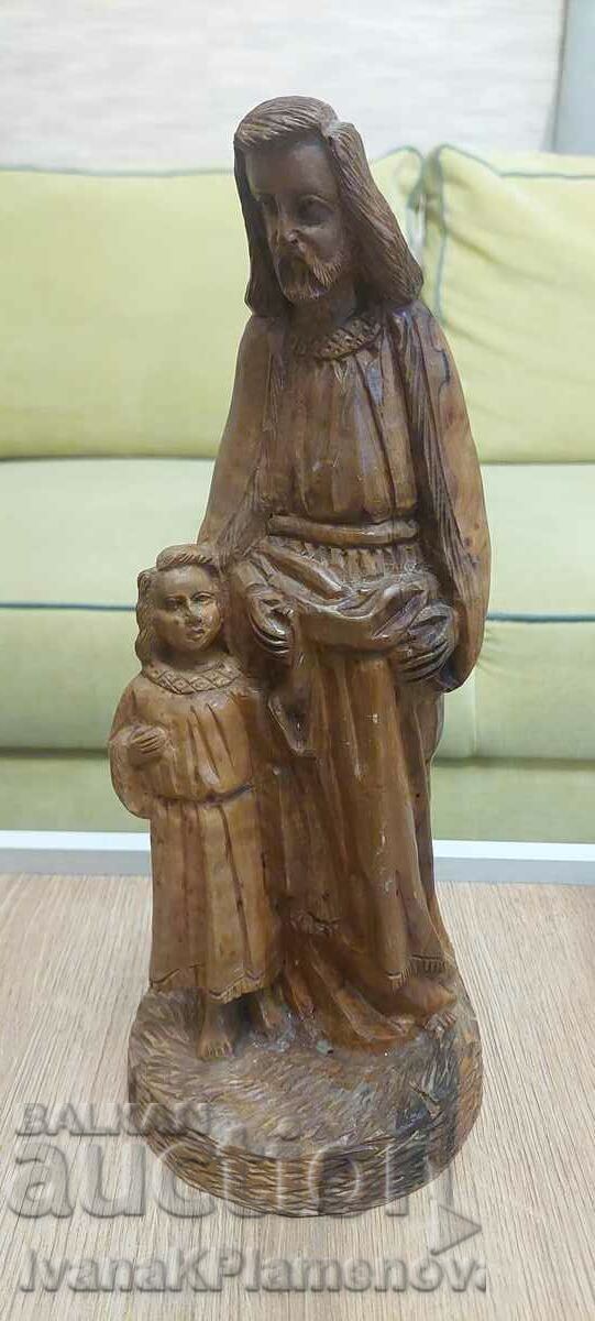 Wood carving, height 35 cm with price 60.00 BGN | € 30.68 Wood carving, height 35 cm with price 60.00 BGN | € 30.68