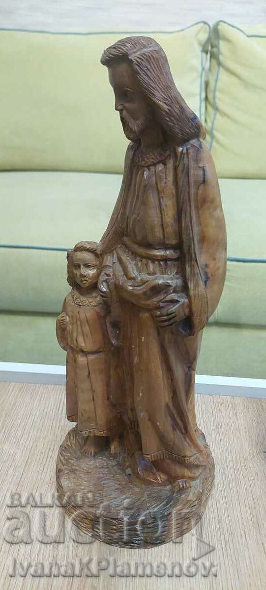 Delivery of Wood carving, height 35 cm Delivery of Wood carving, height 35 cm