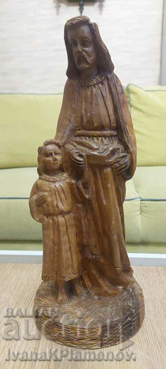 Sculptura in lemn, inaltime 35 cm Sculptura in lemn, inaltime 35 cm