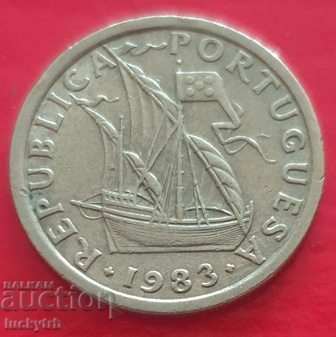 2,50 escudos 1983 - Portugalia cu preț € 1.00 | 1.96 BGN