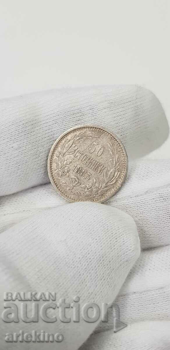 Princely silver coin 50 cents 1883