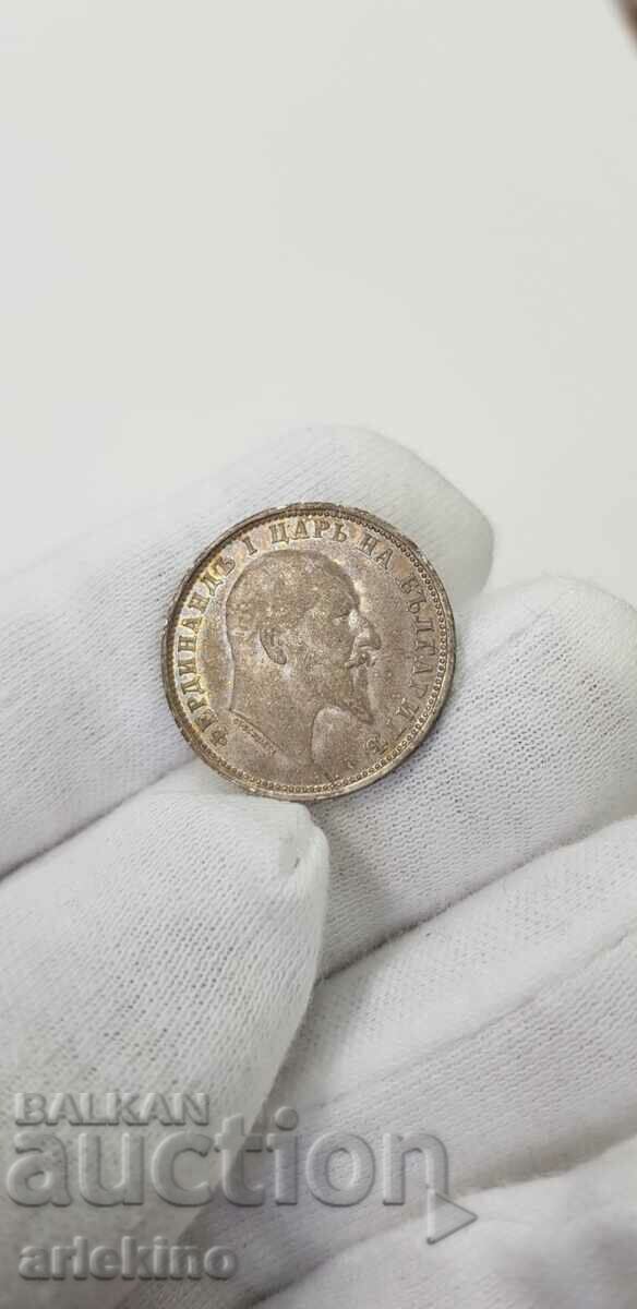 Царска сребърна монета 1 лв. 1910 г., нечистена - 5 Царска сребърна монета 1 лв. 1910 г., нечистена - 5