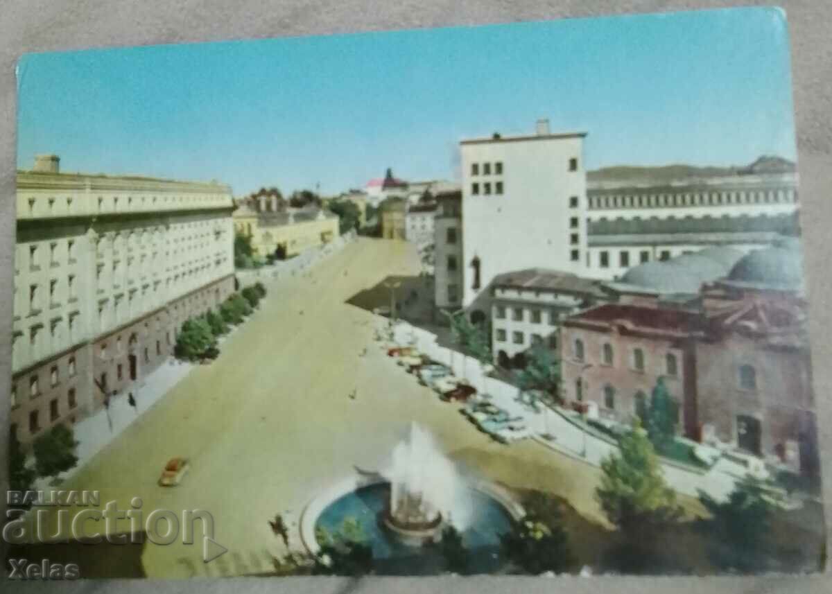 Old postcard Sofia 1960s