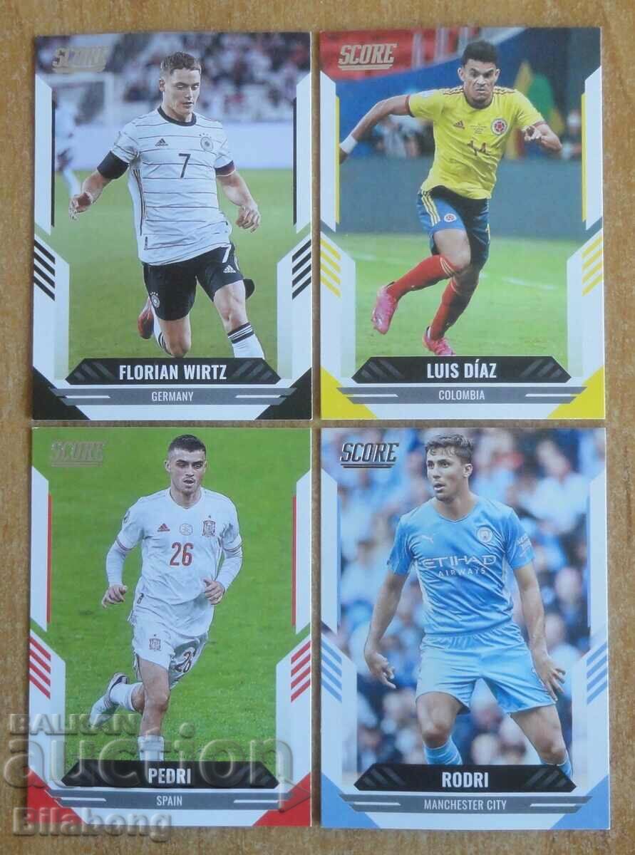 4 cărți - 2021/22 Panini - scor fotbal