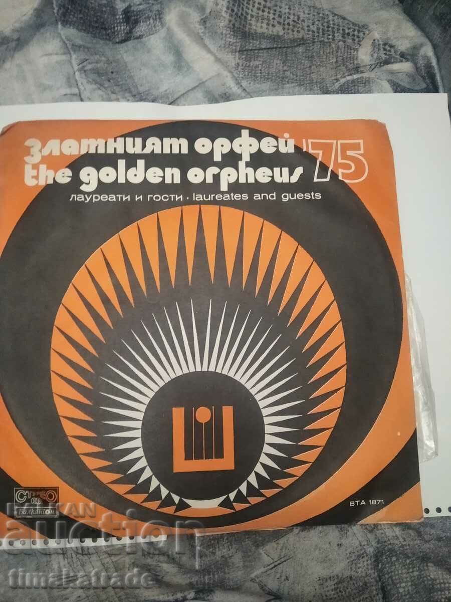 Plate BTA 1871 Golden Orpheus '75. Laureates and guests