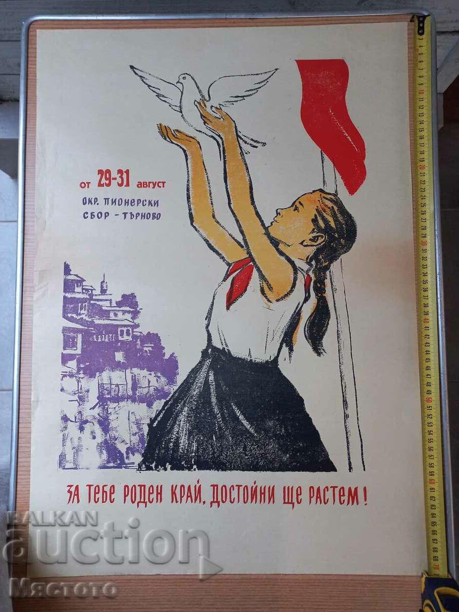 Poster vechi poster cromolitografie propagandă.