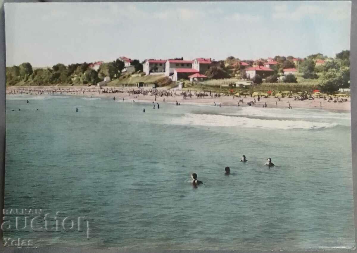 Old postcard Obzor 1960s