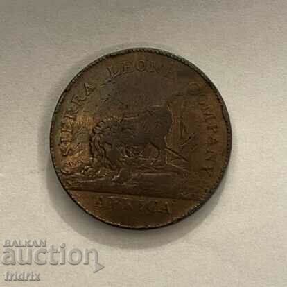 Auction Sierra Leone 1 penny / Sierra Leone 1 penny 1791 Auction Sierra Leone 1 penny / Sierra Leone 1 penny 1791