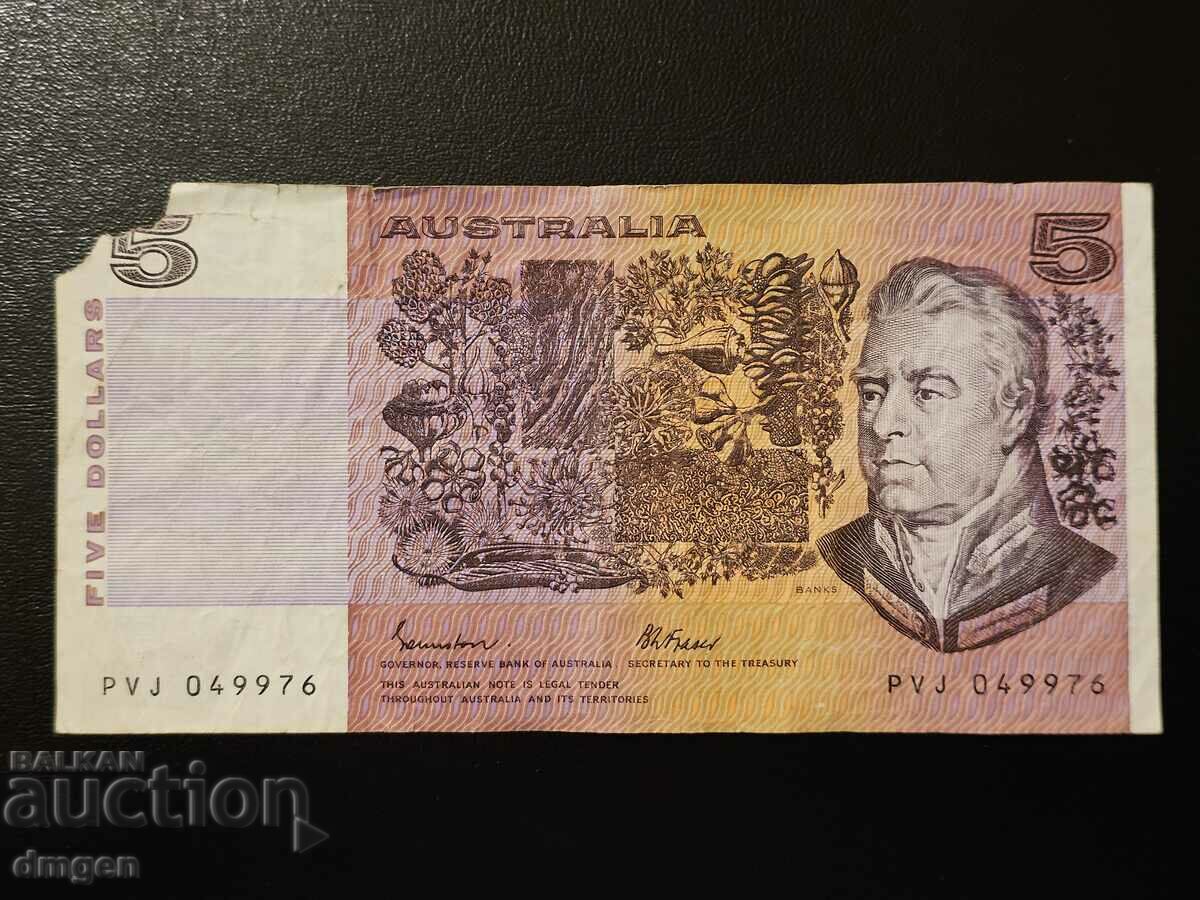 5 USD Australia