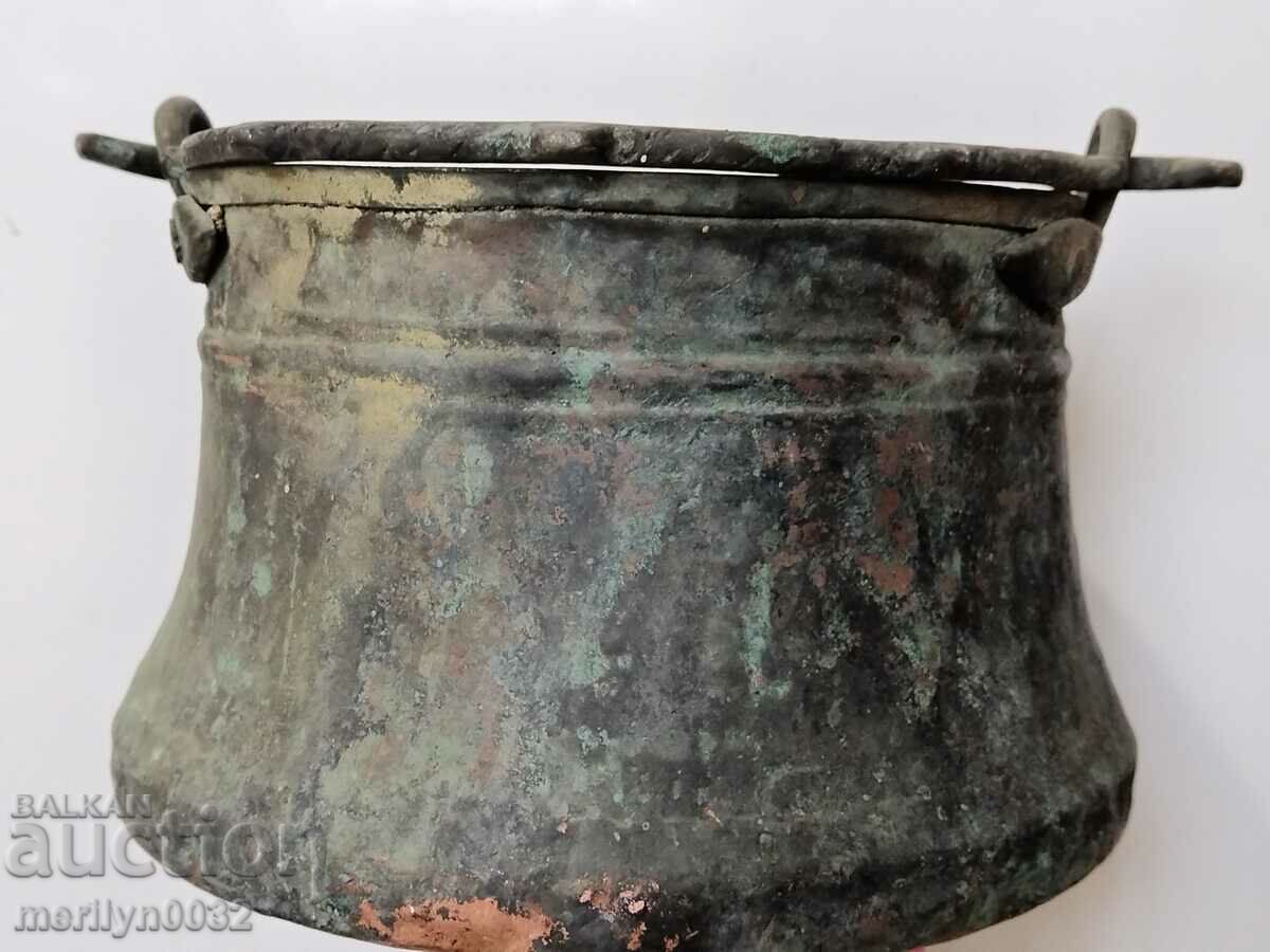 Old copper cauldron, cauldron, copper, copper - 6 Old copper cauldron, cauldron, copper, copper - 6