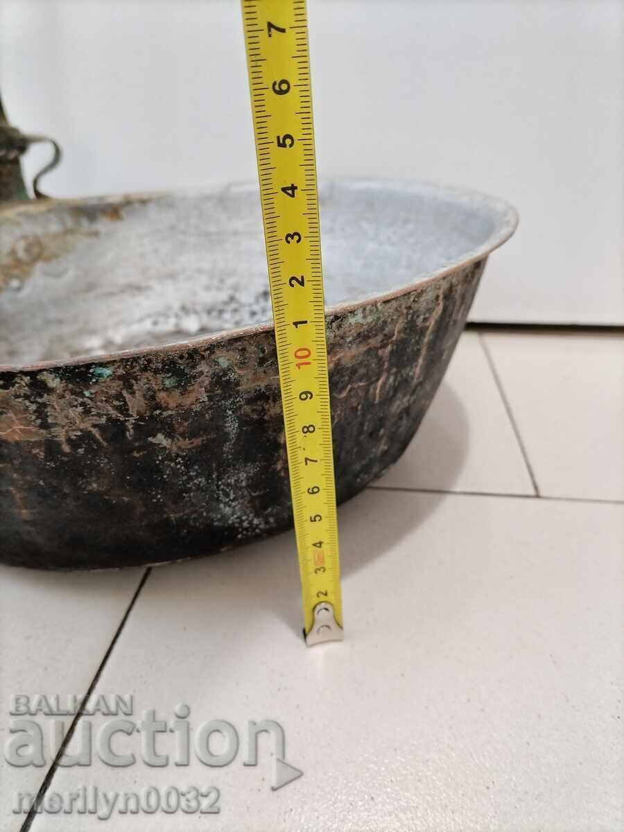 Tavă veche de cupru, cupru, tavă, vas de cupru - 6