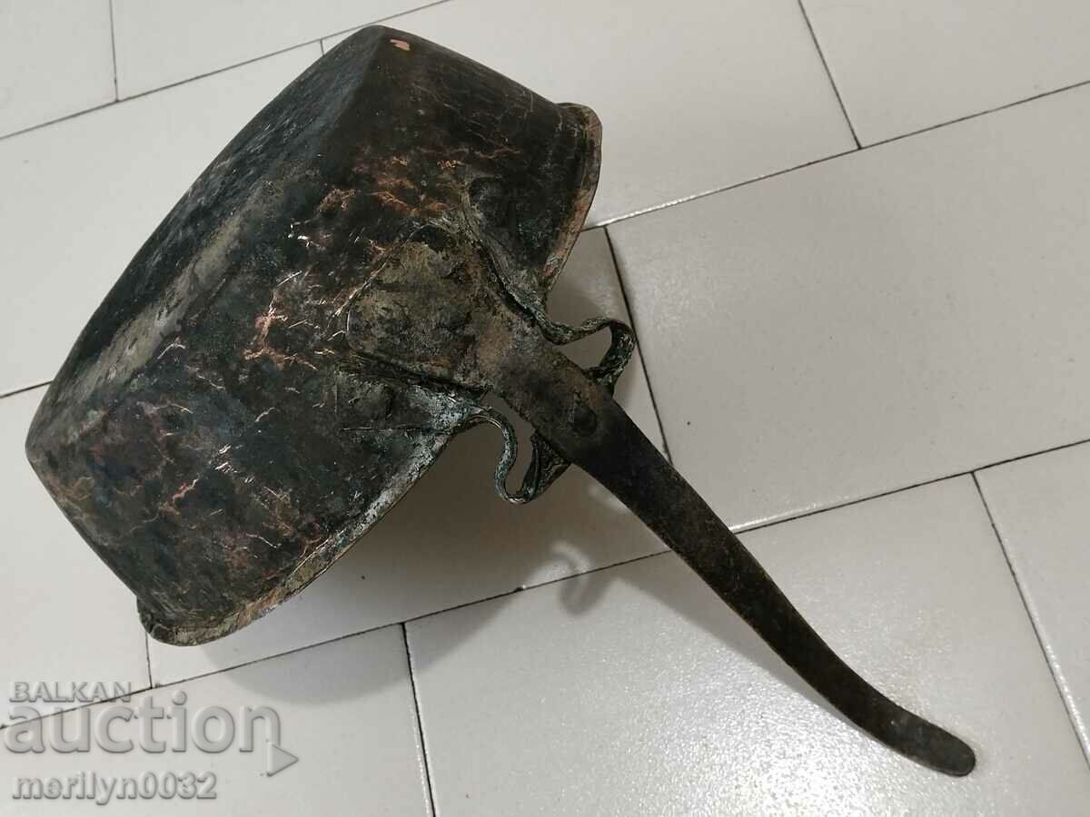 Tavă veche de cupru, cupru, tavă, vas de cupru - 7