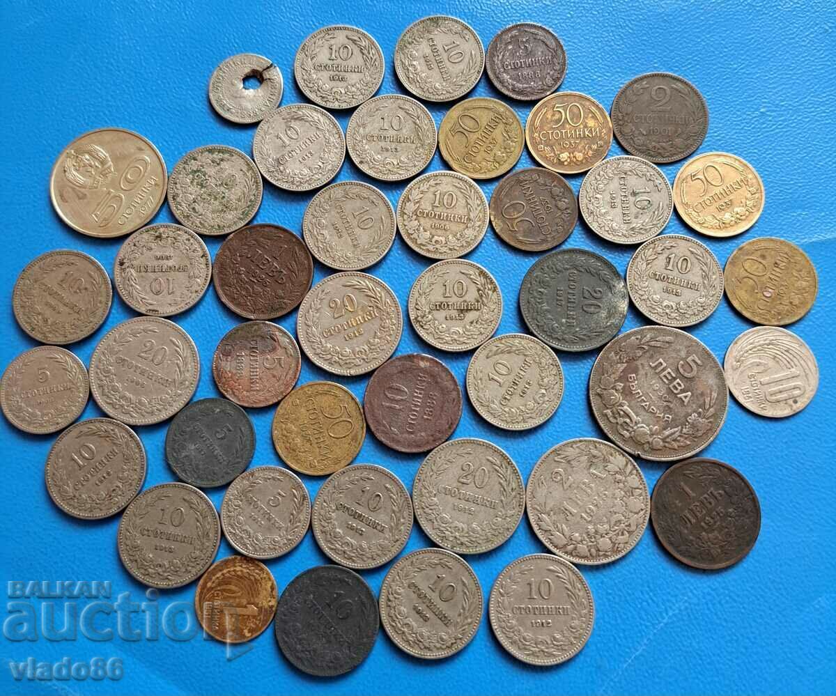 Lot of old Bulgarian royal and social coins