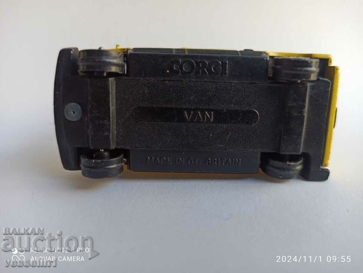 Auction Old toy bus Renault corgi pram Renault van Auction Old toy bus Renault corgi pram Renault van