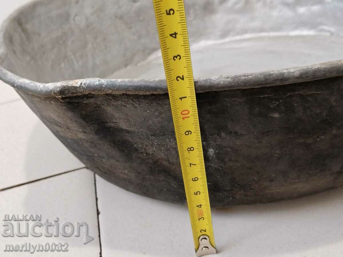 Παλιός χάλκινος δίσκος, πιατάκι, χαλκός, δίσκος, κατσαρόλα - 5