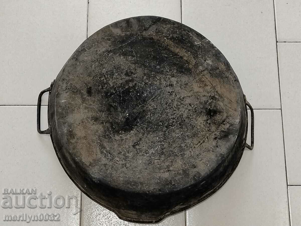 Παλιός χάλκινος δίσκος, πιατάκι, χαλκός, δίσκος, κατσαρόλα - 6