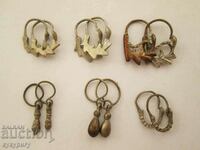 Lot 6 sets of old women's earrings costume jewelry