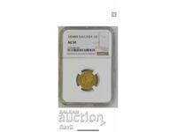 Gold coin 10 BGN 1894 AU50 NGC