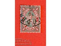 ΒΟΥΛΓΑΡΙΑ 3 STOTINKA ROYAL POST 1881 BK 6 - STAMP SOFIA