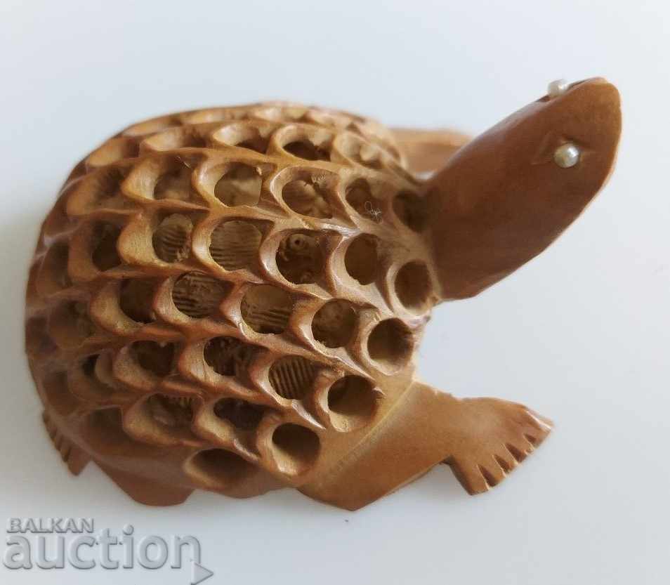 . TURTLE STATUETTE FIGURINE HAS A SECOND CARVED INSIDE with price 15.00 BGN | € 7.67 . TURTLE STATUETTE FIGURINE HAS A SECOND CARVED INSIDE with price 15.00 BGN | € 7.67