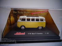 1:87 H0 SCHUCO VW BUS T1 SAMBA TROLLEY MODEL TOY