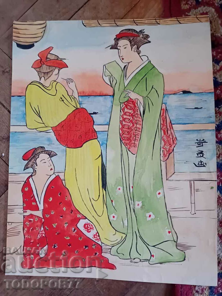 Old painting Japan